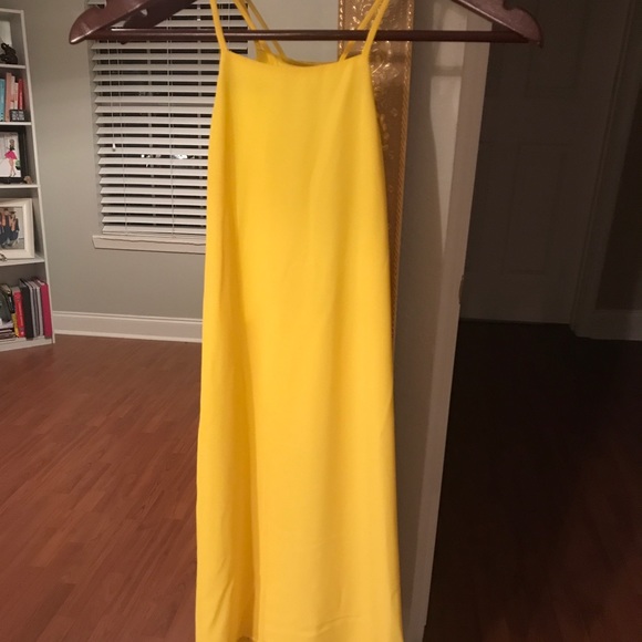 yellow summer sun dress - Picture 2 of 3